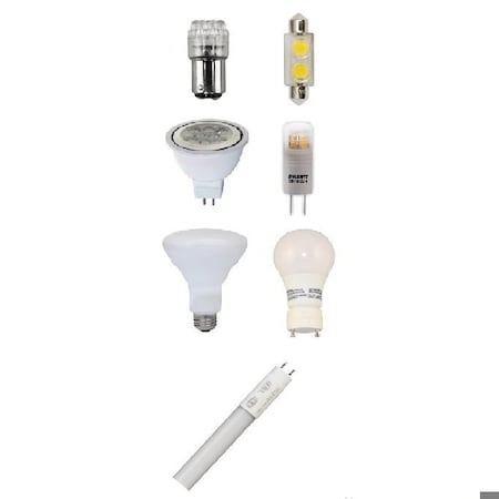 Bulb, LED Shape T8, 88Lt800003, 2PK